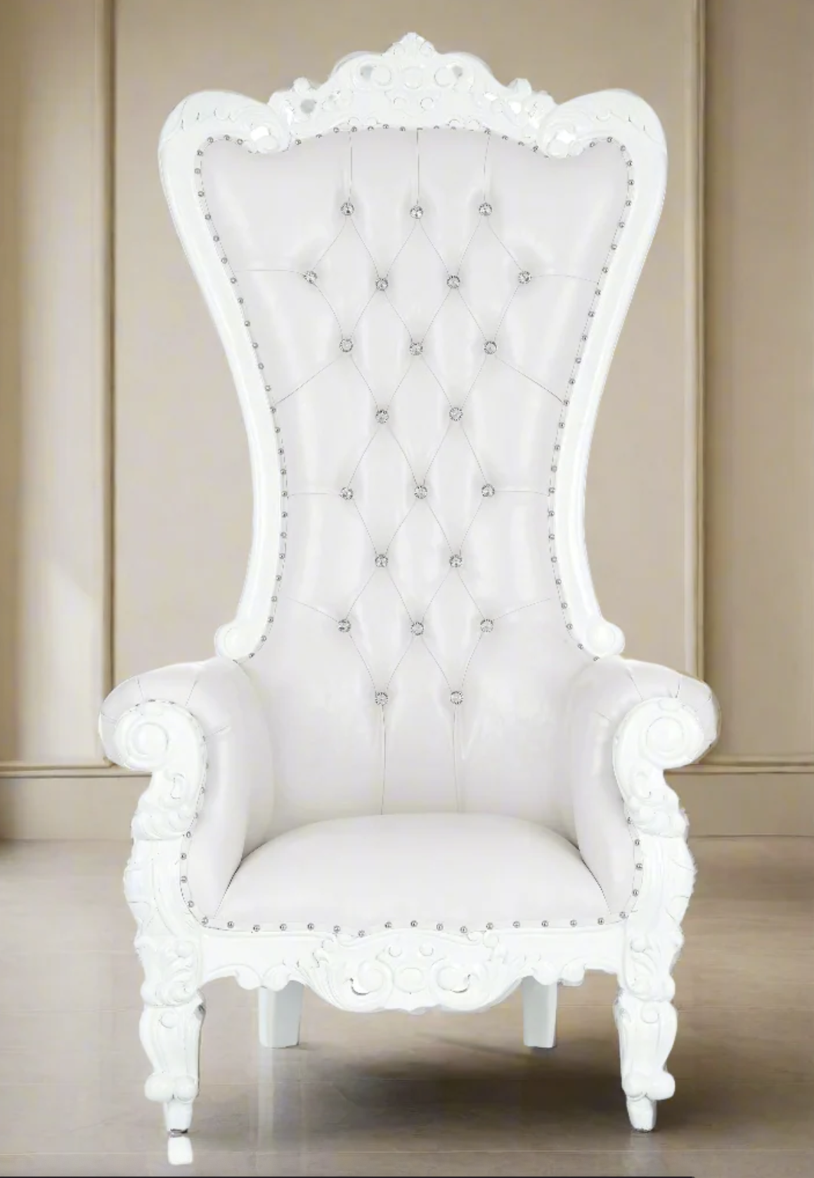 White Throne Chair