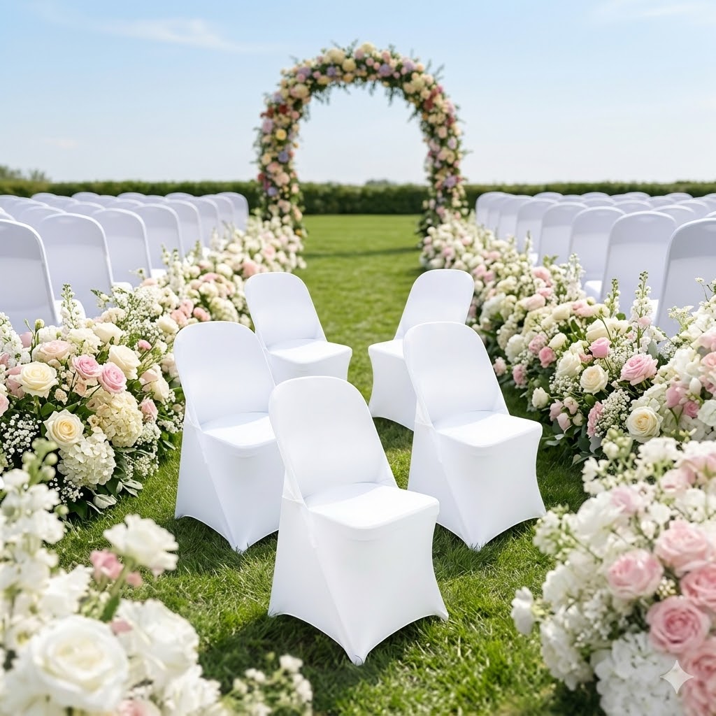 White Stretch Chair Covers